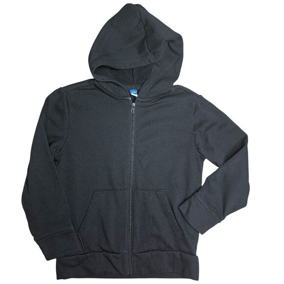 Old Navy Boys Zip up Sweatshirt Jacket Black Size Large 10-12 - Picture 1 of 3